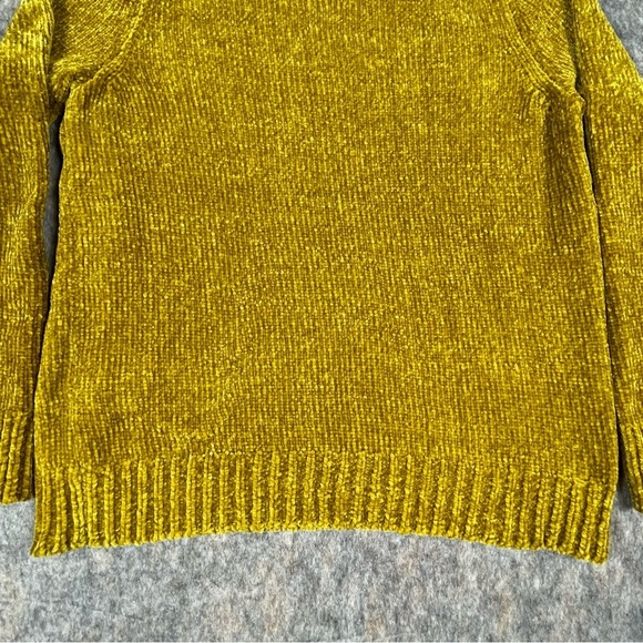 Loft Harvest Gold Chenille Cozy Minimalist Sweater - Sz L - Picture 10 of 13